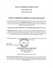 2024 Presidential Primary Election Notice